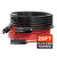 6.1m/20FT Solar Panel Extension Wire with Female & Male Connectors 10AWG/6 mm² 1 Pair