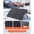 100W Foldable Solar Panel, 24% High - Efficiency Portable Monocrystalline Solar Panel Charger with MC4 Output, USB - A, Type - C & DC Ports, IP65 Waterproof for Power Stations, Camping, Hiking Trips - Xdatou | Rechargeable Lifepo4 Batteries Voltage Converters Inverter