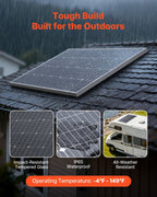 2PCS 100W Monocrystalline Solar Panels, 23% High - Efficiency Mono PV Module with Stable MC4 Output & Aluminum Frame, IP65 Waterproof Solar Panel for Car Boat RV Flat Rooftop Off - Grid Applications - Xdatou | Rechargeable Lifepo4 Batteries Voltage Converters Inverter