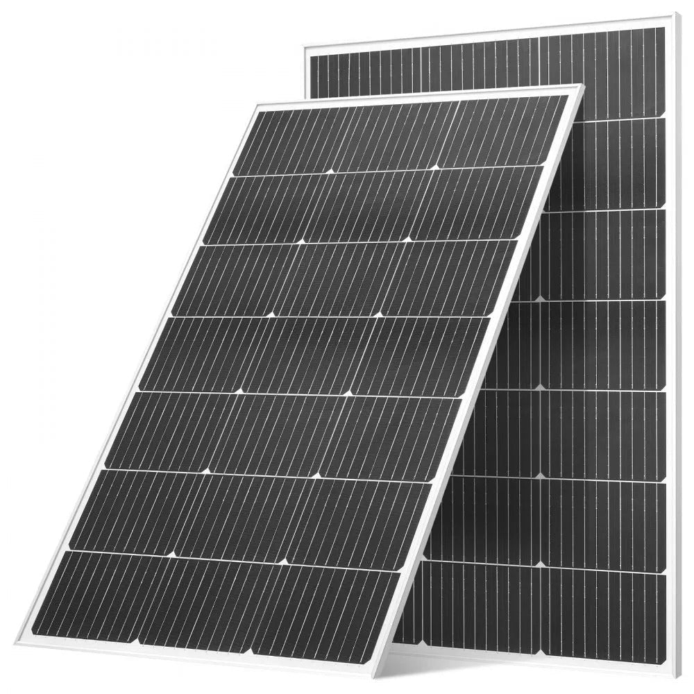 2PCS 100W Monocrystalline Solar Panels, 23% High - Efficiency Mono PV Module with Stable MC4 Output & Aluminum Frame, IP65 Waterproof Solar Panel for Car Boat RV Flat Rooftop Off - Grid Applications - Xdatou | Rechargeable Lifepo4 Batteries Voltage Converters Inverter Main image