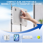 DATOUBOSS Smart Window Cleaning Robot with App & Remote Control, 200ml Water Tank, Powerful Suction, AI Navigation, Ultrasonic Dual Spray System for Glass, Mirrors & Tiles