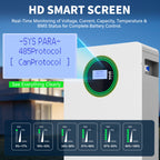 MFUZOP 51.2V 100Ah LiFePO4 Wall-Mounted Battery, 5.12kWh, 100A BMS, for Home Energy Storage