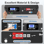 48V 100Ah Rack-Mounted LiFePO4 Battery & 5500W Hybrid Inverter Combo Kit, 48V to 110V, for Solar System - Xdatou | Rechargeable Lifepo4 Batteries Voltage Converters Inverter