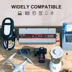 DATOUBOSS 1800W Pure Sine Wave Inverter, 12V to 230V AC Car Power Converter, Peak Power 3600W with EU Sockets, USB Ports and LED Display for Household Appliances, Car, Caravan, Truck