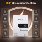 MFUZOP 12KW 48V Hybrid Inverter,Single Phase 120V & Split Phase 240V Output, for Solar Systems(Compatible with WiFi 06)