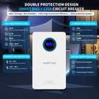 GRNPVRE 51.2V 100Ah LiFePO4 Wall-Mounted Battery, 5.12kWh, 100A BMS, for Home Energy Storage