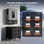 DATOUBOSS 12KW 48V Hybrid Inverter,Single Phase 120V & Split Phase 240V Output, for Solar Systems(Compatible with WiFi 06)