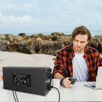 DATOUBOSS 2000W Pure Sine Wave Inverter, 24V to 230V AC Voltage Converter, Peak Power 4000W with Remote Control 2 EU Sockets, 3 USB, 1 Type-C Converter Voltage Converter for Car, Motorhome