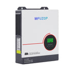 MFUZOP 6300W 48V Hybrid Solar Inverter, 48V DC to 120V AC, Dual MPPT 10kW PV Input, 120A Charger, Battery-Free Operation，for home solar systems(Compatible with WiFi 06)