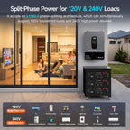 DATOUBOSS 12KW 48V Hybrid Inverter,Single Phase 120V & Split Phase 240V Output, for Solar Systems(Compatible with WiFi 06) - Xdatou