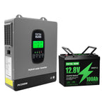 DATOUBOSS 12VDC–230VAC 1800W 1.28kWh 100Ah Power System Kit Hybrid Inverter with Built - in MPPT Controller & 12V 100Ah LiFePO4 Battery (EVE Cells) Smart BMS Protection High Efficiency for Home Energy Storage RV Outdoor Off - Grid Cabin Backup Power Kit - Xdatou | Rechargeable Lifepo4 Batteries Voltage Converters Inverter
