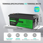 DATOUBOSS 12VDC–230VAC 1800W 3.84kWh 300Ah Power Kit, Hybrid Inverter with Built - in MPPT Controller & 12V 300Ah LiFePO4 Battery Smart BMS Protection High Efficiency for Home Energy Storage RV Outdoor Camping Off - Grid Cabin Backup Power System - Xdatou | Rechargeable Lifepo4 Batteries Voltage Converters Inverter