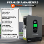 DATOUBOSS 12VDC–230VAC 1800W 3.84kWh 300Ah Power Kit, Hybrid Inverter with Built - in MPPT Controller & 12V 300Ah LiFePO4 Battery Smart BMS Protection High Efficiency for Home Energy Storage RV Outdoor Camping Off - Grid Cabin Backup Power System - Xdatou | Rechargeable Lifepo4 Batteries Voltage Converters Inverter