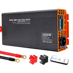 DATOUBOSS 2000W Pure Sine Wave Inverter,4000W peak power. EU socket, screen, Type-C USB port, for home car RV and appliances.