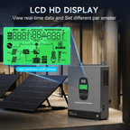 DATOUBOSS 24V 3300W Hybrid Solar Inverter + 8kWh 314Ah LiFePO4 Battery (150A BMS), 150A MPPT, Battery-Free Operation, 24V DC to 120V AC for Home Backup & Off-Grid Systems - Xdatou | Rechargeable Lifepo4 Batteries Voltage Converters Inverter