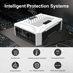 DATOUBOSS 3000W Pure Sine Wave Inverter, 12V to 230V AC Voltage Converter, Peak Power 6000W Peak Power, with Intelligent Detection System & LCD Display & 2 EU Socket - Xdatou | Rechargeable Lifepo4 Batteries Voltage Converters Inverter