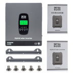 DATOUBOSS 3300W Hybrid Inverter 24V, Hybrid Solar Inverter On Grid, Supports Battery - Free Operation, 24V DC to 220/230V AC, BMS Protection System, with 150A MPPT for 24V Batteries - Xdatou | Rechargeable Lifepo4 Batteries Voltage Converters Inverter