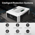 DATOUBOSS 3500W Pure Sine Wave Inverter 24V to 230V, AC Voltage Converter, Peak Power 7000W Peak Power, with Intelligent Detection System & LCD Display & 2 EU Socket - Xdatou | Rechargeable Lifepo4 Batteries Voltage Converters Inverter