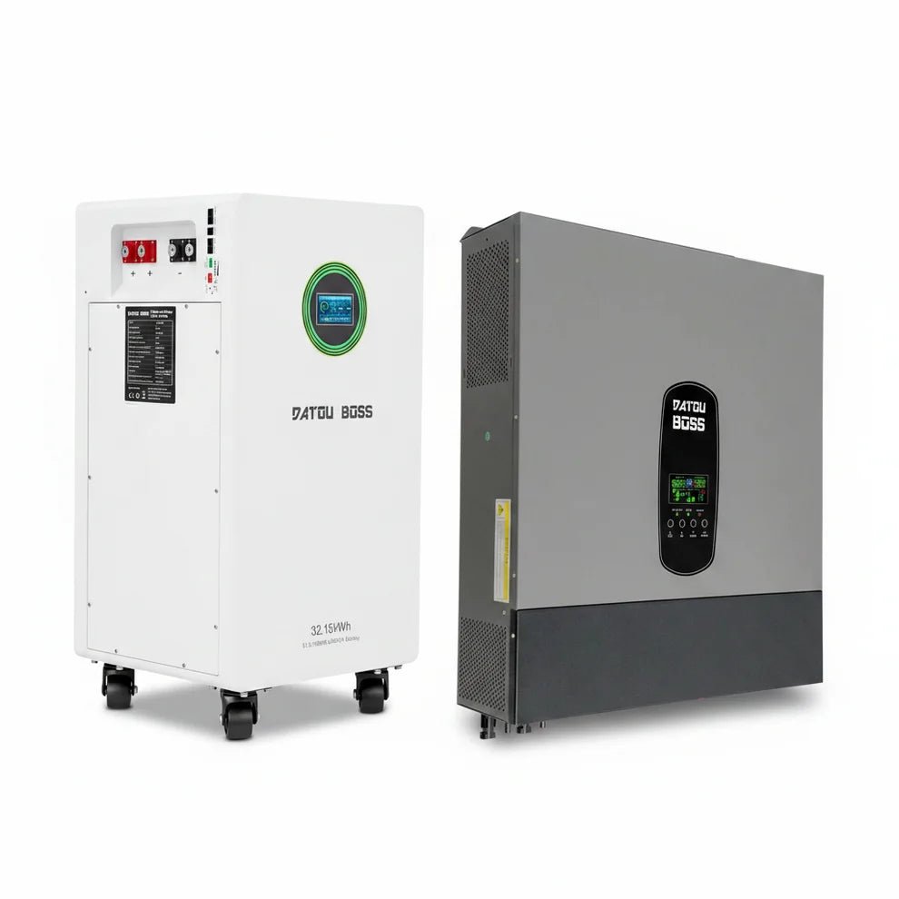 DATOUBOSS 48V 11kW Hybrid Solar Inverter + 32kWh 628Ah LiFePO4 Battery (300A BMS), 150A MPPT, 27A PV Input for Home Energy Storage & Off-Grid Systems - Xdatou | Rechargeable Lifepo4 Batteries Voltage Converters Inverter