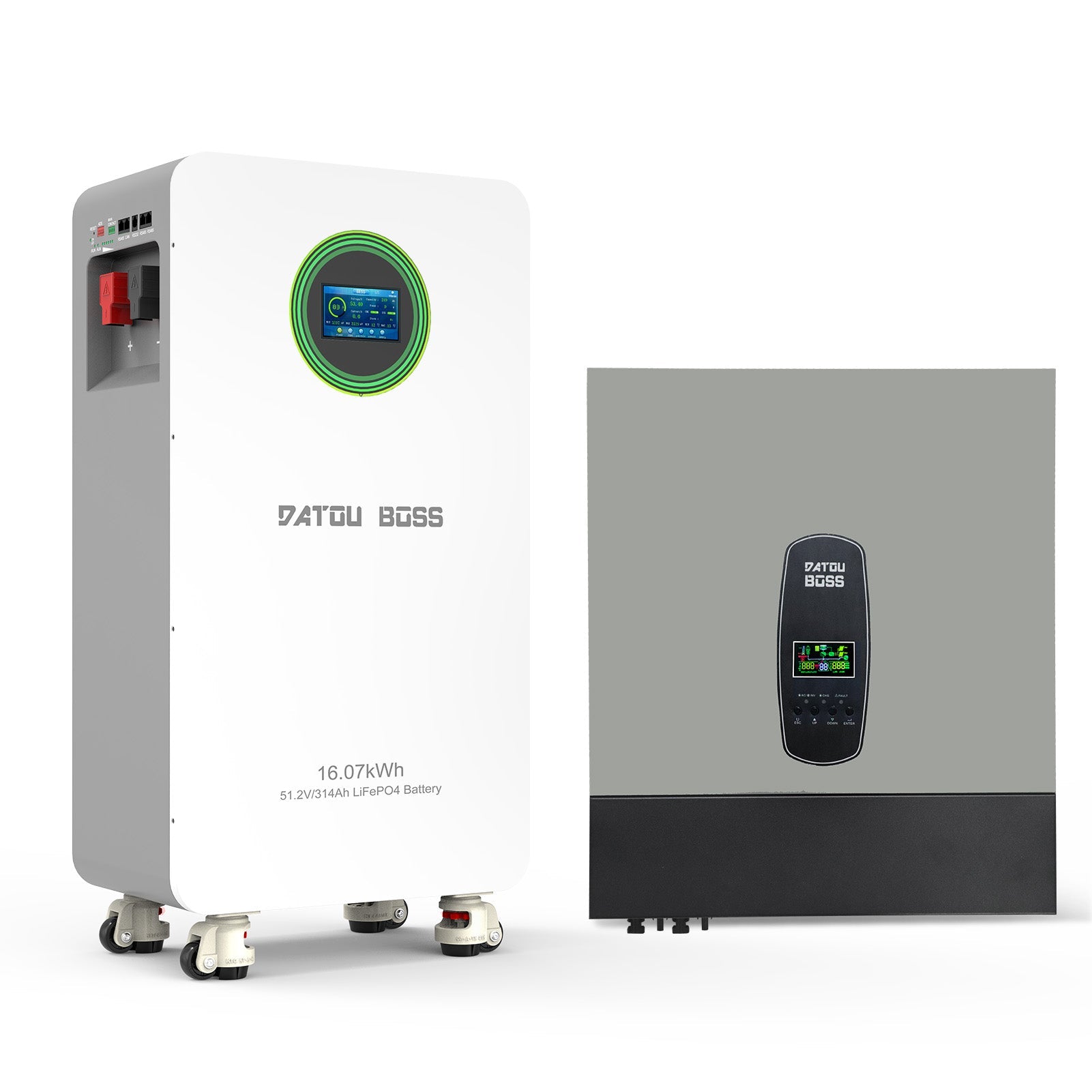 DATOUBOSS 48V 314Ah LiFePO4 Battery + 11KW Hybrid Inverter for Solar Systems - Xdatou | Rechargeable Lifepo4 Batteries Voltage Converters Inverter