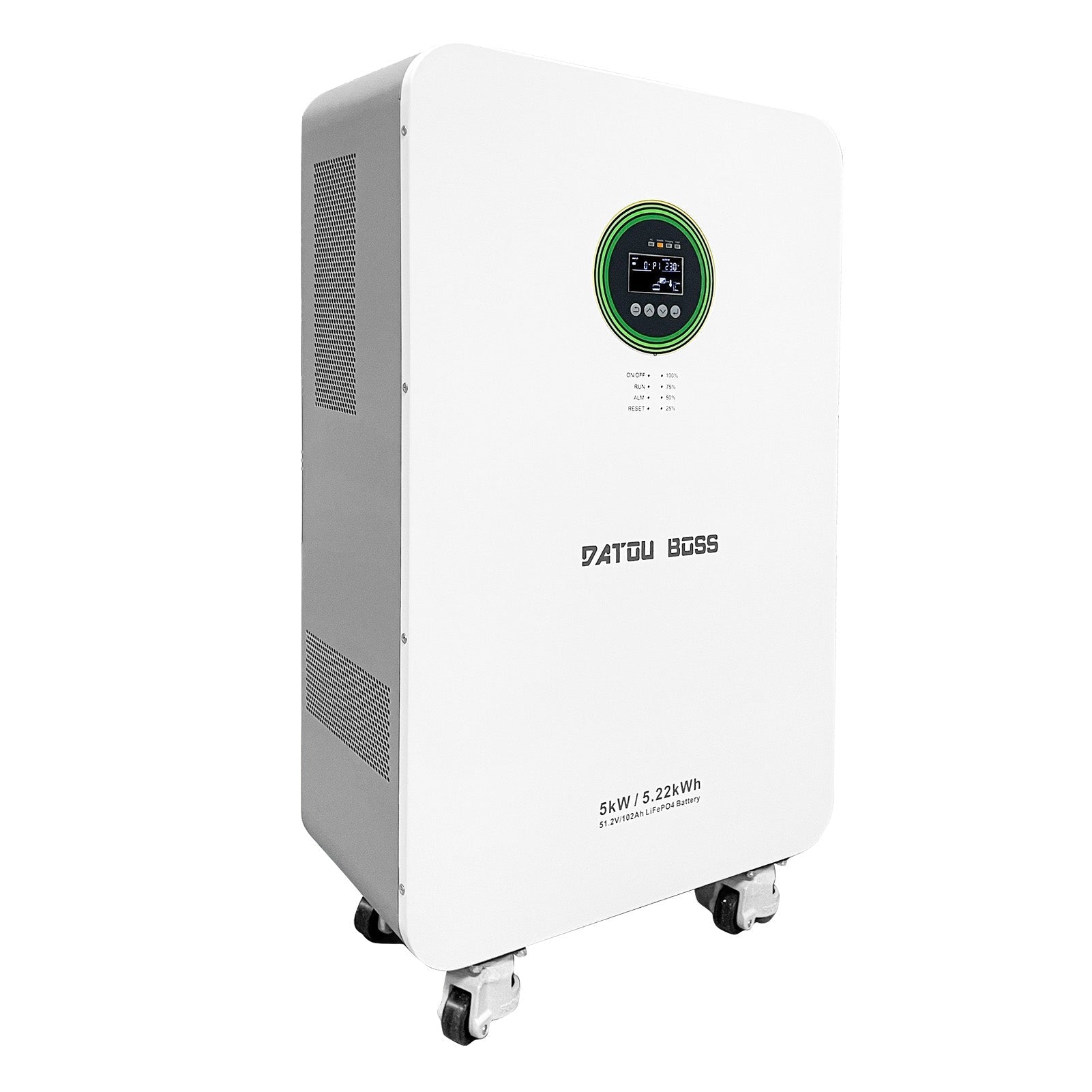 DATOUBOSS 48V 5000W Hybrid Inverter + 102Ah LiFePO4 Battery Portable Power Supply for large - capacity solar energy storage Main image