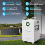 DATOUBOSS 48V 6200W Hybrid Inverter + 628Ah LiFePO4 Battery Portable Power Supply with LCD Touch Screen, Detachable, and Wheels, suitable for large - capacity solar energy storage systems/RVs/home energy storage systems - Xdatou | Rechargeable Lifepo4 Batteries Voltage Converters Inverter