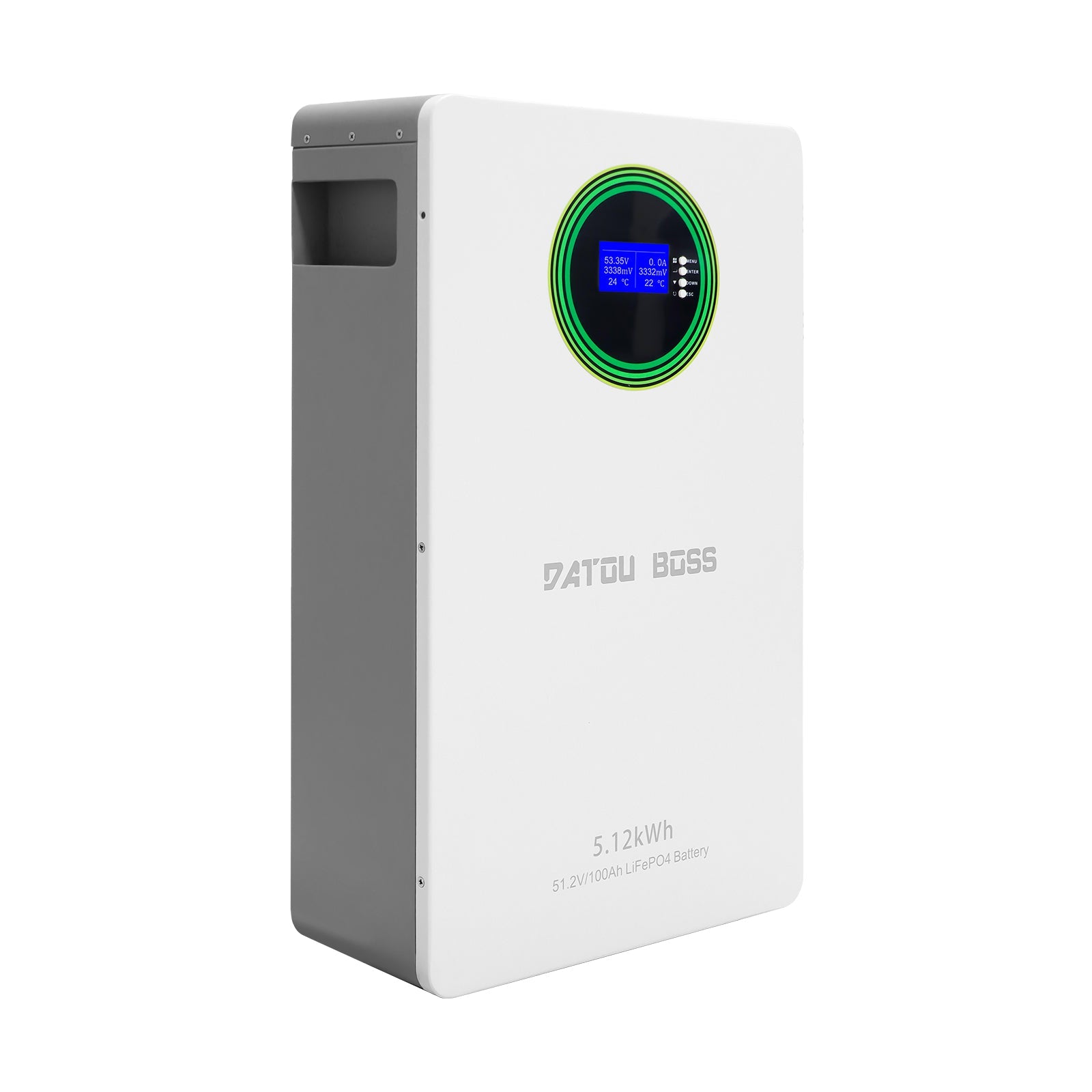 DATOUBOSS 51.2V 100Ah LiFePO4 Battery, 5.12kWh, 100A BMS , Wall - Mounted ,for Solar Home RV Energy Storage - Xdatou | Rechargeable Lifepo4 Batteries Voltage Converters Inverter