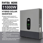 DATOUBOSS 51.2V 100Ah LiFePO4 Battery with 200A BMS + 11KW 48V Hybrid Inverter - Xdatou | Rechargeable Lifepo4 Batteries Voltage Converters Inverter