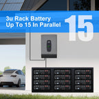 DATOUBOSS 51.2V 100Ah Lithium LiFePO4 Server Rack Battery with 200A BMS Deep Cycle Battery for DIY RV Car Solar Home System