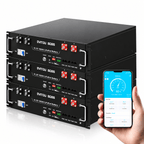 DATOUBOSS 51.2V 100Ah Rack Mount LiFePO4 Battery 5.12kWh, Grade A+ Cells, Bluetooth APP, BMS for RV & Solar Home System - Xdatou