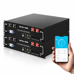 DATOUBOSS 51.2V 100Ah Rack Mount LiFePO4 Battery 5.12kWh, Grade A+ Cells, Bluetooth APP, BMS for RV & Solar Home System - Xdatou