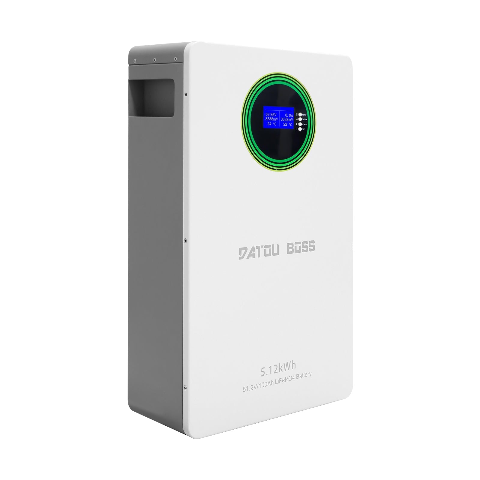 DATOUBOSS 51.2V 100Ah Wall - Mounted LiFePO4 Battery, 5.12kWh, 100A BMS, for Energy Storage - Xdatou | Rechargeable Lifepo4 Batteries Voltage Converters Inverter Main image