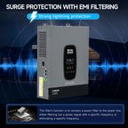 DATOUBOSS 6200W Solar Hybrid Inverter 48VDC to 230VAC, Pure Sine Wave, 120A MPPT, 8500W PV Input, Battery - Free Operation, BMS Protection, 27A PV Input, Lightning & Anti - Backflow Protection(Compatible with WiFi 04) - Xdatou | Rechargeable Lifepo4 Batteries Voltage Converters Inverter