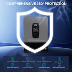 DATOUBOSS 6200W Solar Hybrid Inverter 48VDC to 230VAC, Pure Sine Wave, 120A MPPT, 8500W PV Input, Battery - Free Operation, BMS Protection, 27A PV Input, Lightning & Anti - Backflow Protection(Compatible with WiFi 04) - Xdatou | Rechargeable Lifepo4 Batteries Voltage Converters Inverter