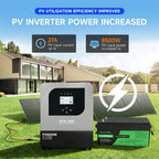 DATOUBOSS 6200W Solar Hybrid Inverter 48VDC to 230VAC, Pure Sine Wave Inverter, for 48V Lithium Battery Solar System