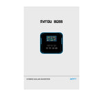DATOUBOSS hybrid inverter 5500W, 48V to 110V, 120A MPPT, off-grid, and hybrid modes, 50Hz/60Hz, for solar system