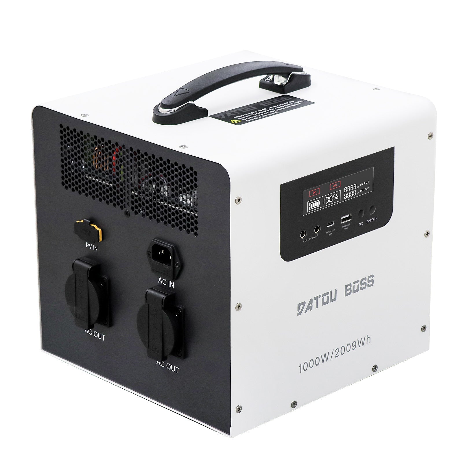 DATOUBOSS Power Station: 1000W Hybrid Inverter +2009wh Capacity LiFePO4 Battery Główne zdjęcie produktu