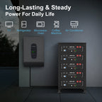 GRNPVRE 48V 100Ah LiFePO4 Battery, 5.12kWh 3U Rack Mount Server Battery, 100A BMS, 6000+ Cycles, for Off Grid Backup Power