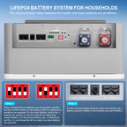 GRNPVRE 51.2V 100Ah LiFePO4 Wall-Mounted Battery, 5.12kWh, 100A BMS, for Home Energy Storage - Xdatou | Rechargeable Lifepo4 Batteries Voltage Converters Inverter