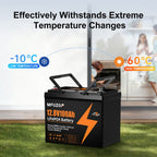MFUZOP 12V 100Ah LiFePO4 Lithium Battery with 100A Smart BMS, 6000 Deep Cycle Marine Battery 12V, Max 1280Wh Energy, Group 24 for RVs, Vans, Trailers, Motorhomes, and Boats - Xdatou | Rechargeable Lifepo4 Batteries Voltage Converters Inverter