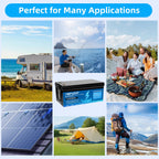 MFUZOP 12V 200Ah Lithium LiFePO4 Battery with 200A BMS Deep Cycle Battery for RV Car Solar Home System DIY - Xdatou | Rechargeable Lifepo4 Batteries Voltage Converters Inverter