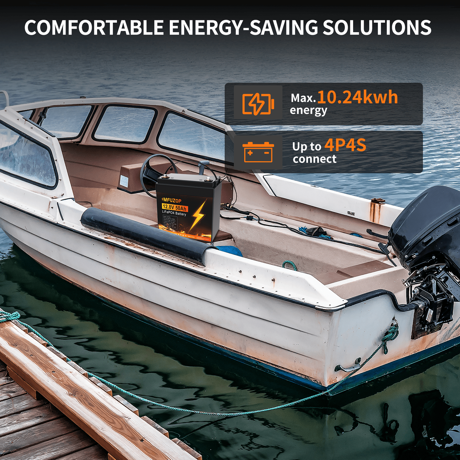 MFUZOP 12V 200Ah Lithium LiFePO4 Battery with 200A BMS Deep Cycle Battery for RV Car Solar Home System DIY - Xdatou | Rechargeable Lifepo4 Batteries Voltage Converters Inverter