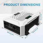MFUZOP 3000W Pure Sine Wave Inverter, 12V to 230V AC Voltage Converter, Peak Power 6000W Peak Power, with Intelligent Detection System & LCD Display & 2 EU Socket - Xdatou | Rechargeable Lifepo4 Batteries Voltage Converters Inverter