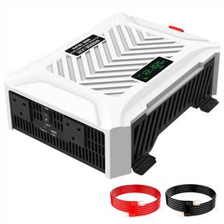 MFUZOP 3000W Pure Sine Wave Inverter, 12V to 230V AC Voltage Converter, Peak Power 6000W Peak Power, with Intelligent Detection System & LCD Display & 2 EU Socket - Xdatou | Rechargeable Lifepo4 Batteries Voltage Converters Inverter Main image