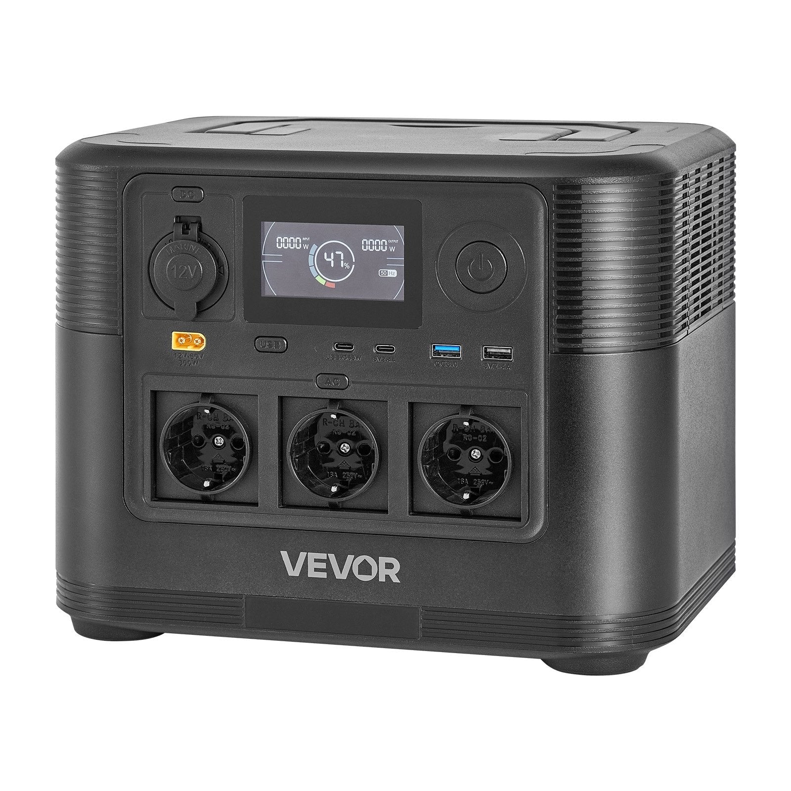 Portable Power Station, 1200W Solar Generator Power Station, 806Wh LiFePO4 Battery Backup with 9 Output Ports for Home Emergency, Outdoor Camping, RV Travel - Xdatou | Rechargeable Lifepo4 Batteries Voltage Converters Inverter Main image